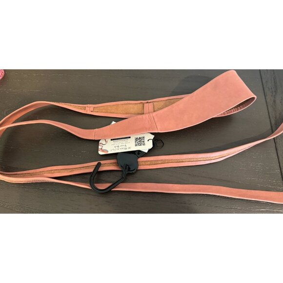 Womens ADA Wrap Belt Cinder Rose Pink Leather $89 NEW main image 12